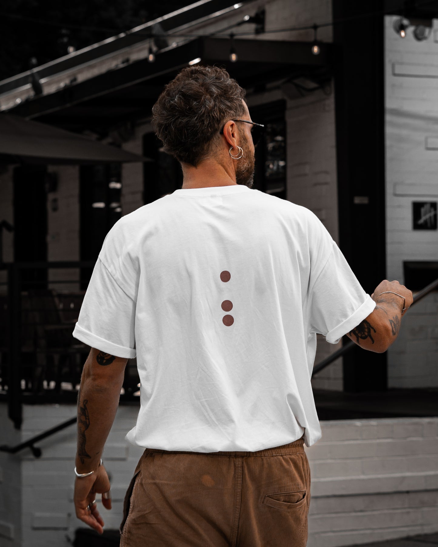 White Oversized T-Shirt - OG Mocha