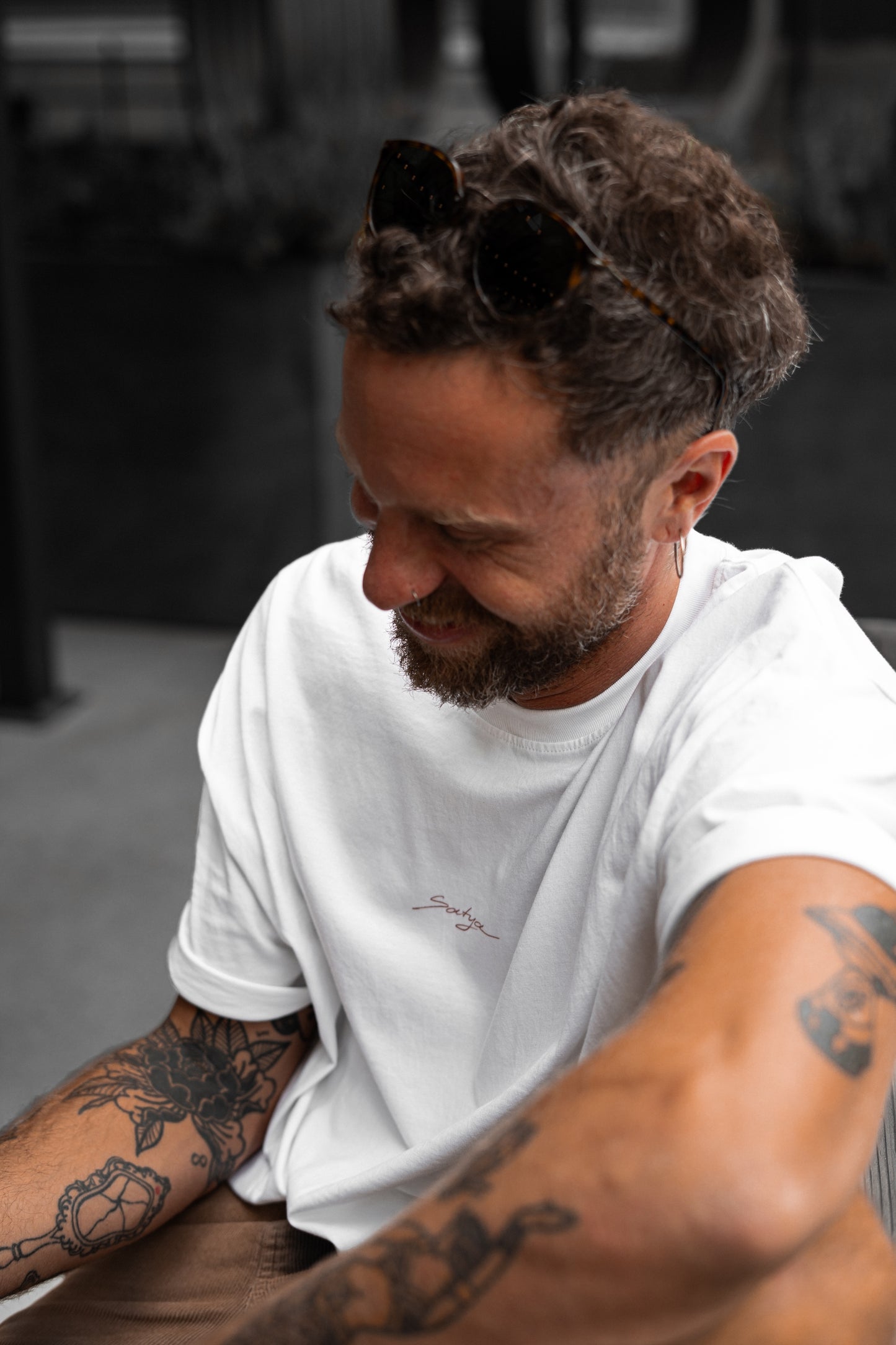 White Oversized T-Shirt - OG Mocha