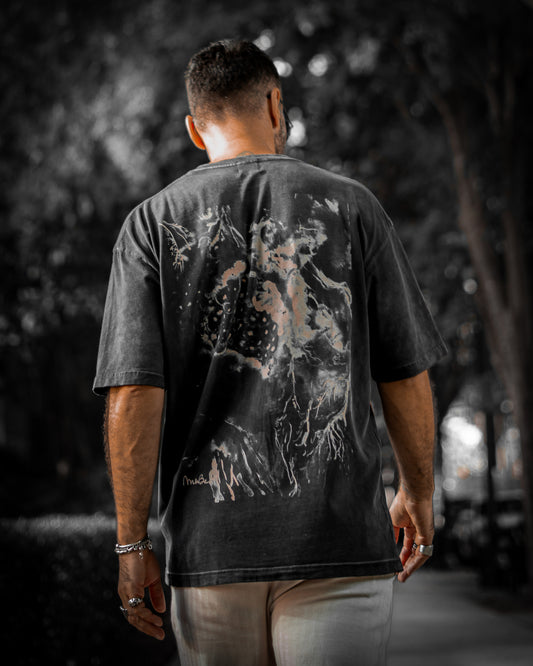 Black Oversized T-Shirt - Naissance - Mocha